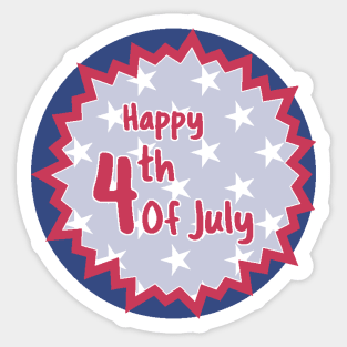 Happy 4th Of July Sticker